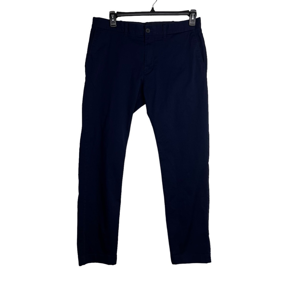 J. Crew Factory Men's Slim-fit flex chino pant 34x30 Navy - Picture 3 of 7